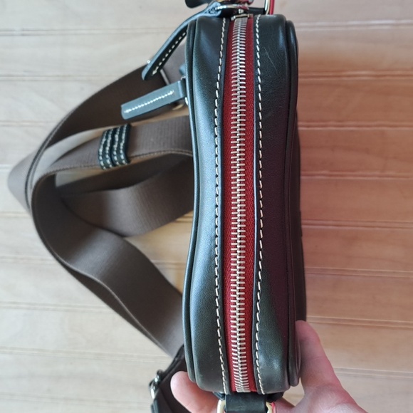 Dooney & Bourke Florentine Toscana Camera Bag Rich Dark Green Leather Crossbody - Picture 11 of 16